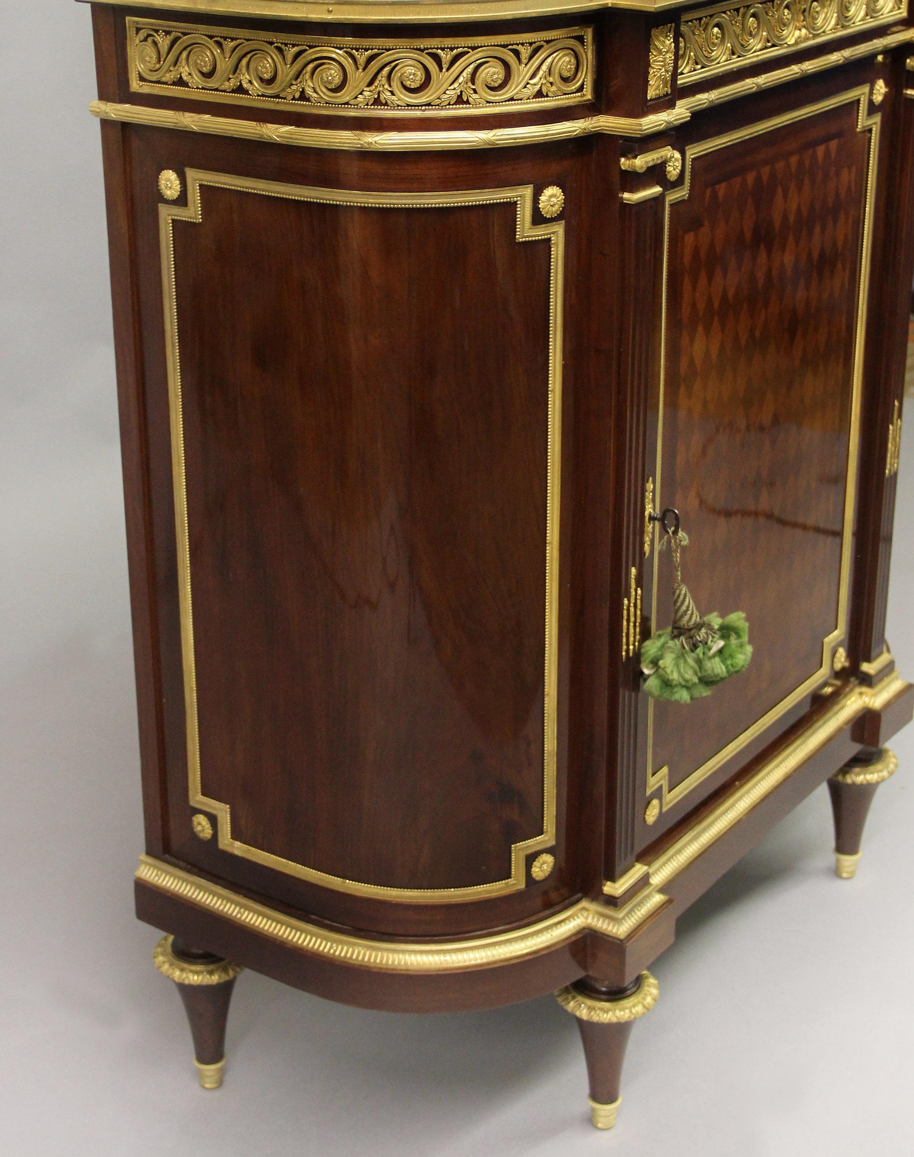 Wonderful Late 19th Century Gilt Bronze Mounted Vitrine Cabinet -Theodore Millet In Good Condition In New York, NY