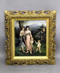 Wonderful Late 19th-Early 20th Berlin K.P.M. Porcelain Rectangular Plaque