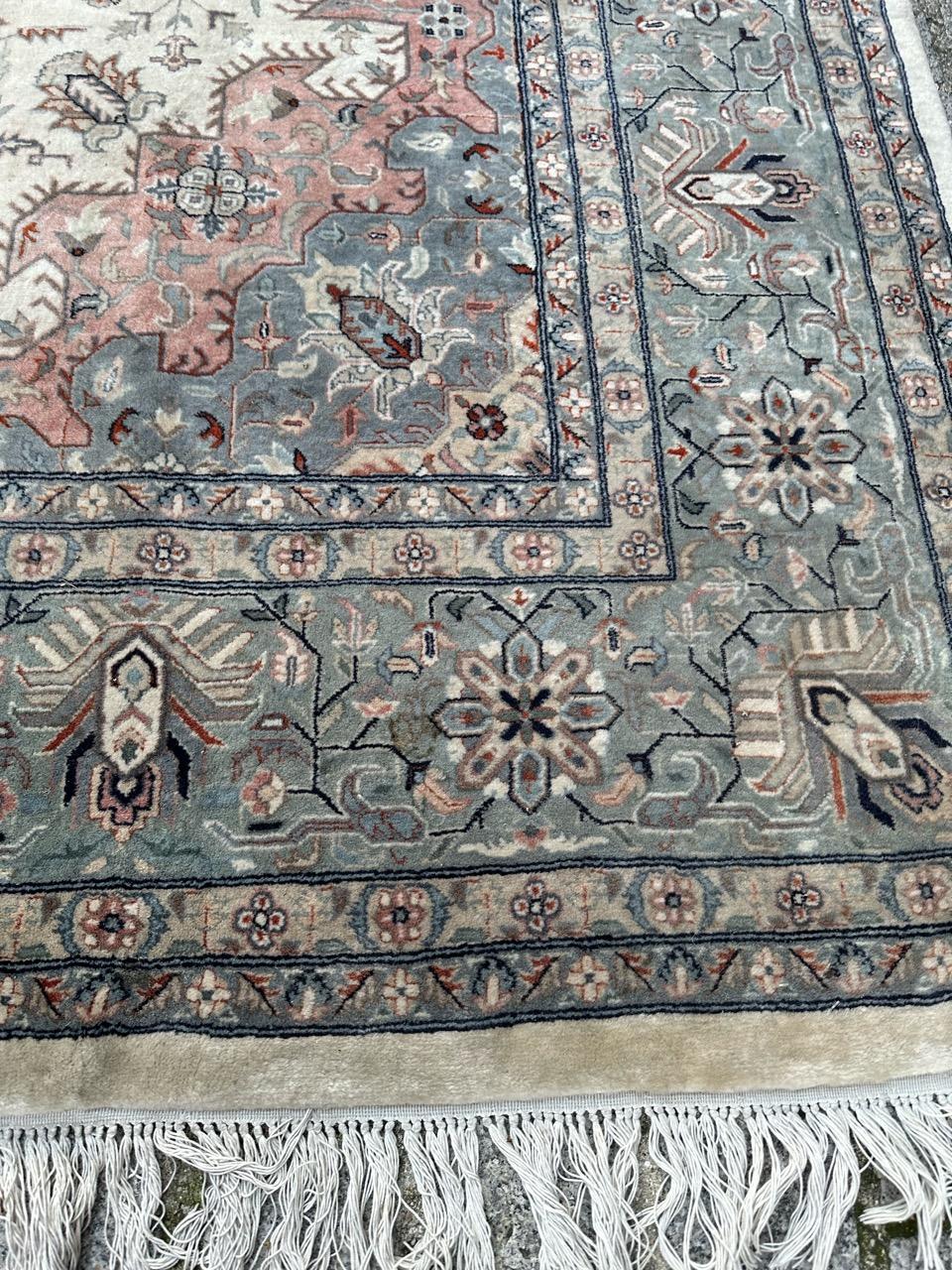 Merveilleux tapis du Pendjab de la fin du 20e siècle, d'une grande finesse en vente 7