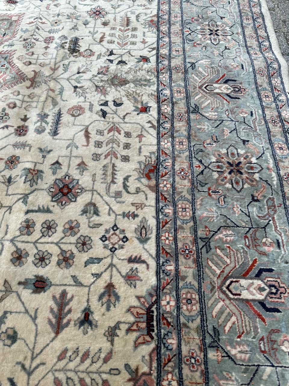 20th Century Bobyrug’s Wonderful late 20th century very fine Punjab rug For Sale