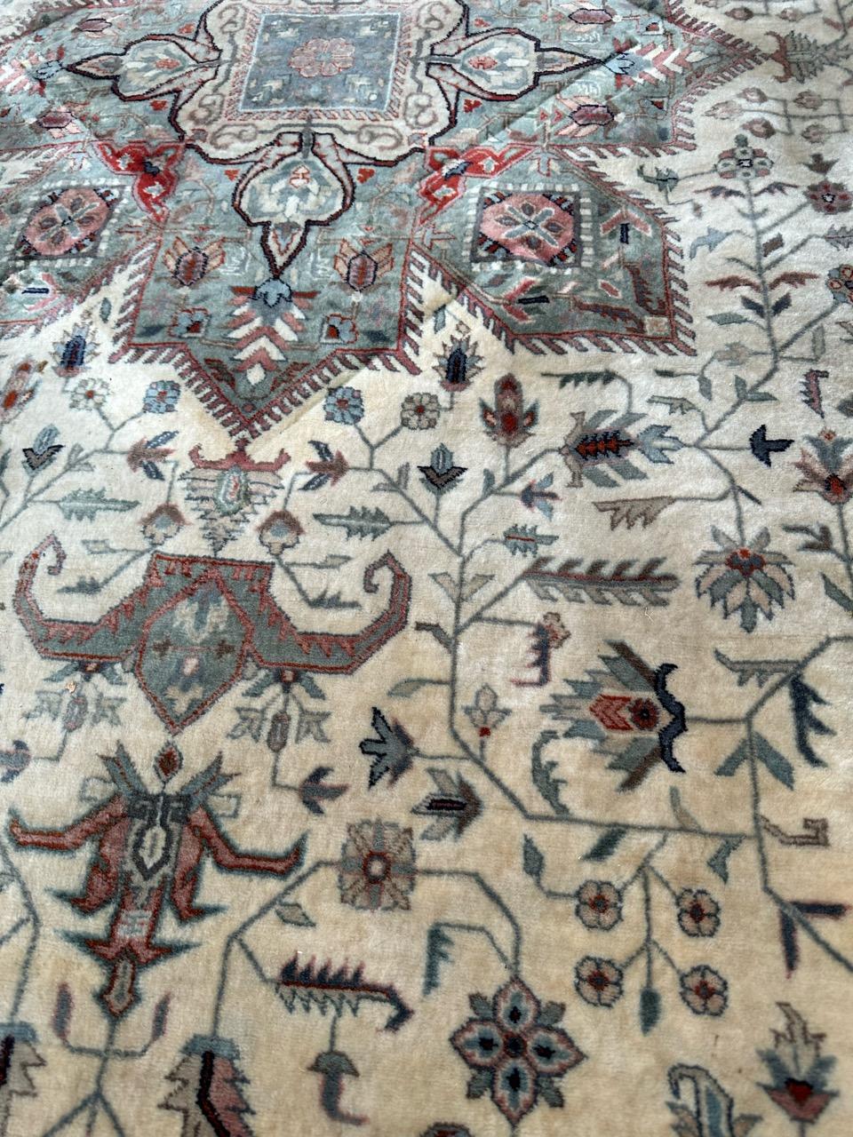 Wool Bobyrug’s Wonderful late 20th century very fine Punjab rug For Sale
