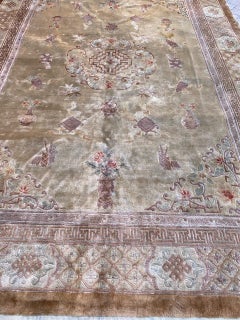Bobyrug’s Wonderful Light Chinese Silk Rug