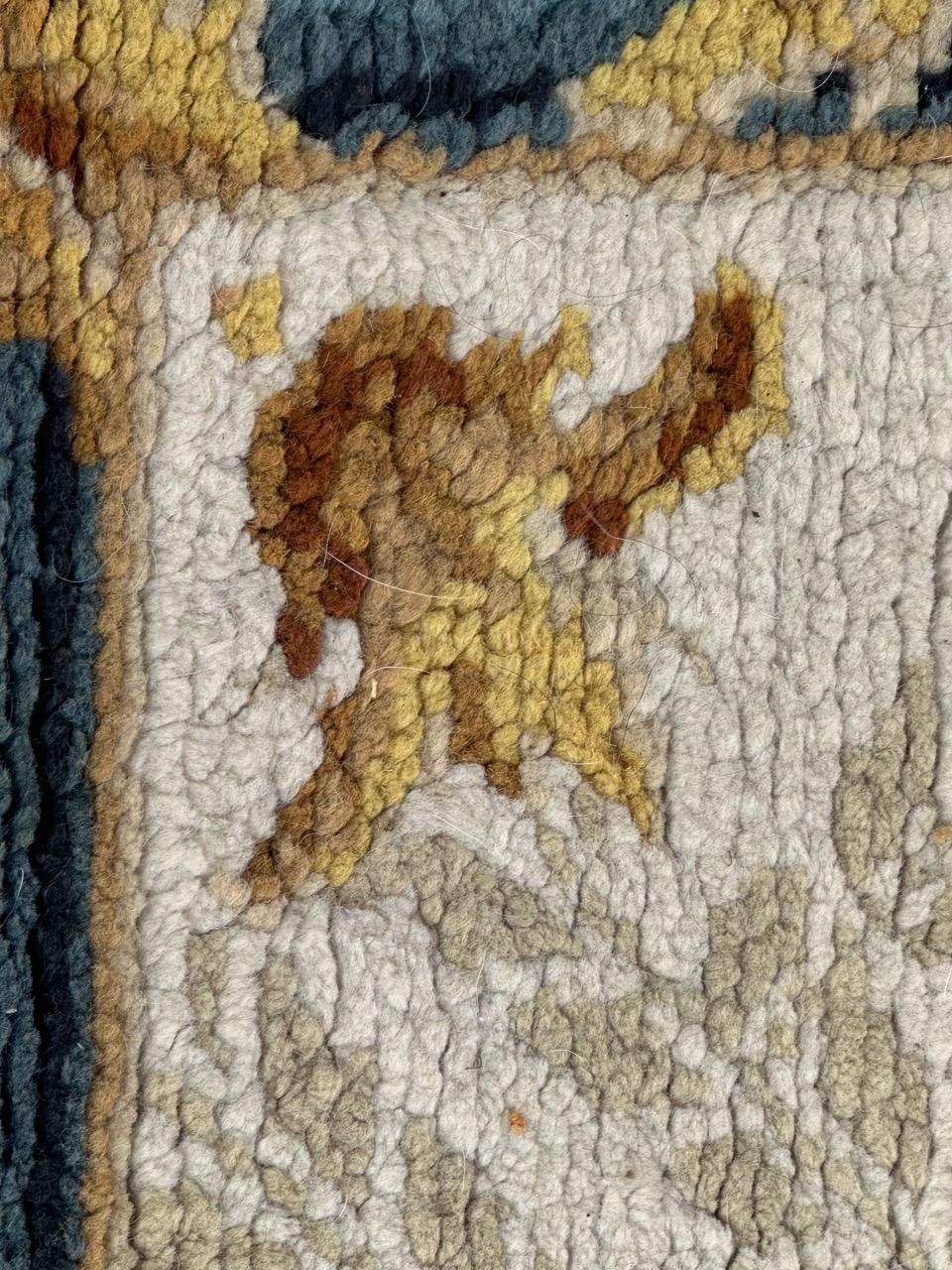 Wonderful Little Antique French Savonnerie Rug For Sale 12