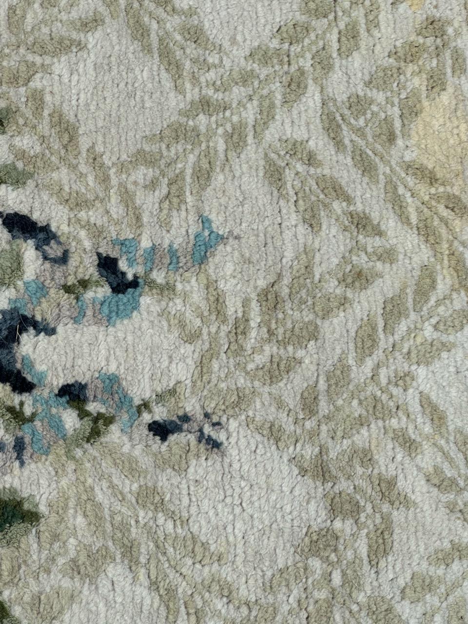 Wonderful Little Antique French Savonnerie Rug For Sale 2