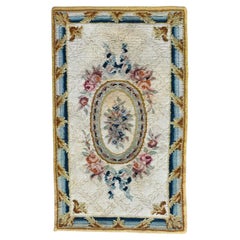 Wonderful Little Antique French Savonnerie Rug