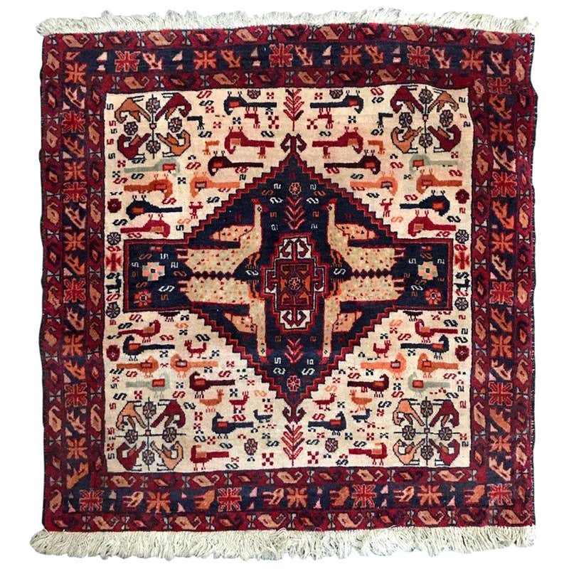 Wonderful Antique Ghashghai Rug For Sale at 1stDibs