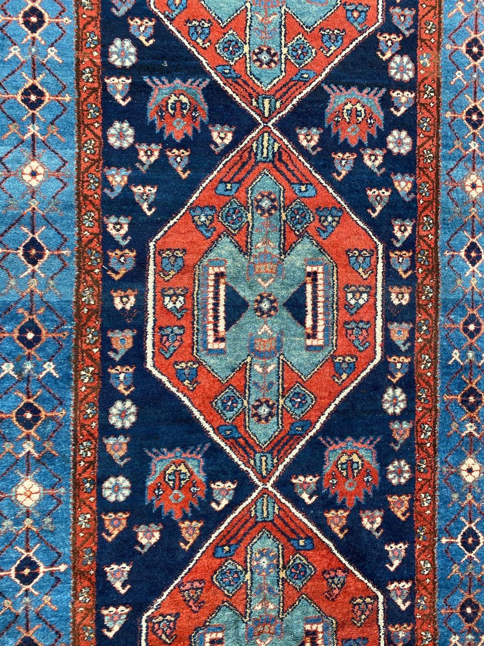 Kazak Wonderful Long Antique Kurdish Rug