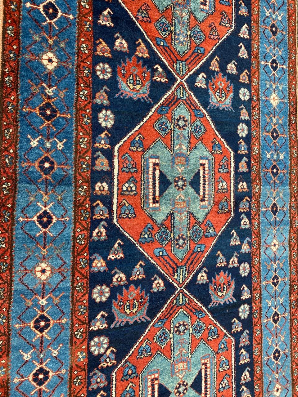 20th Century Wonderful Long Antique Kurdish Rug