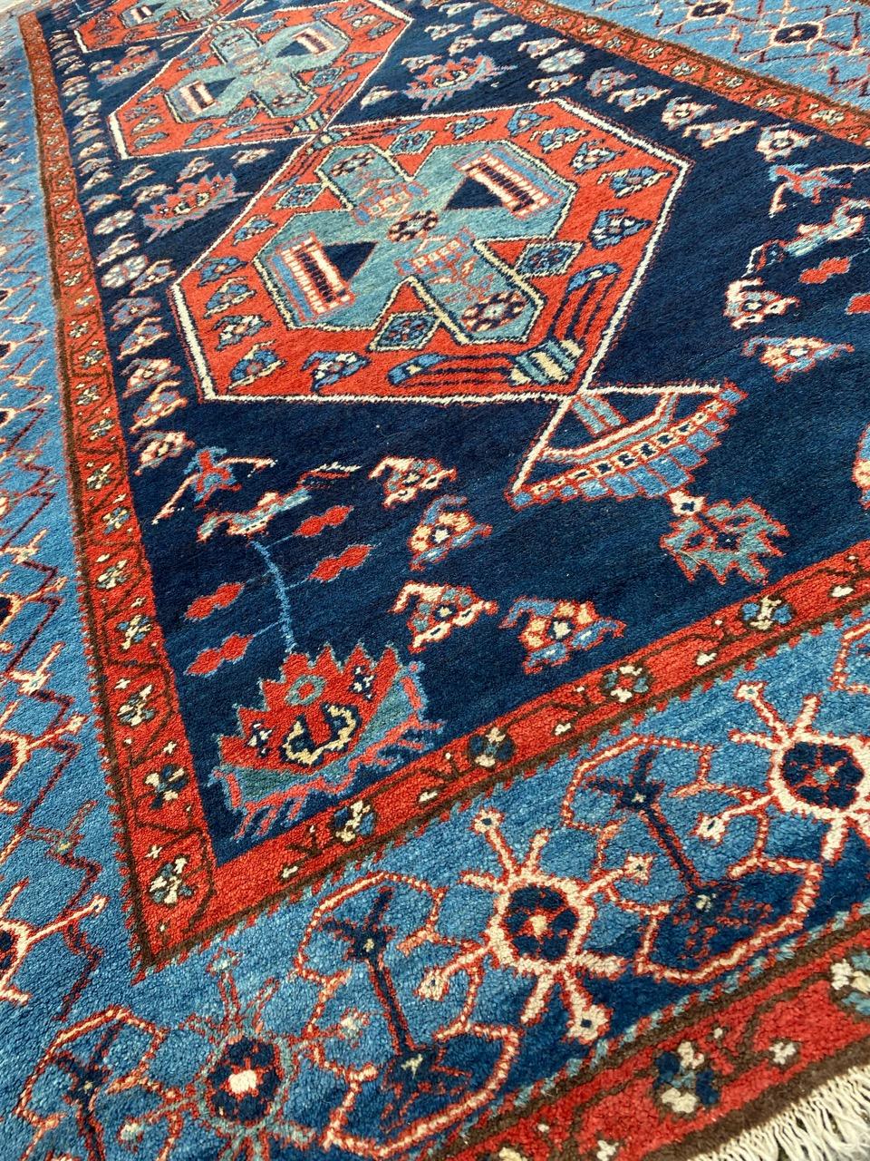 Wool Bobyrug’s Wonderful Long Antique Kurdish Rug For Sale