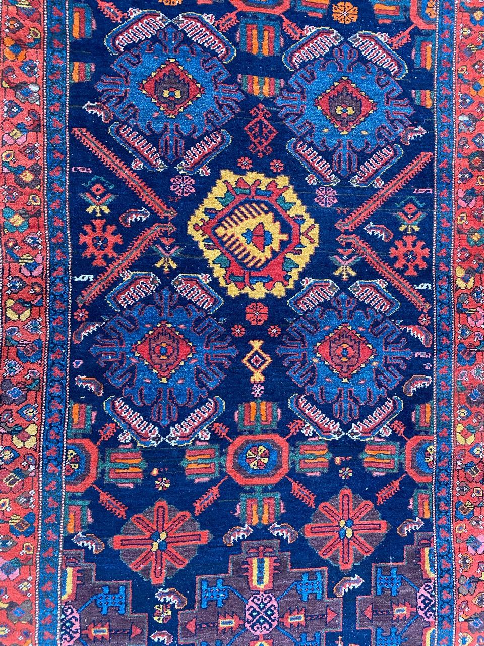 Hand-Knotted Wonderful Long Antique Malayer Runner