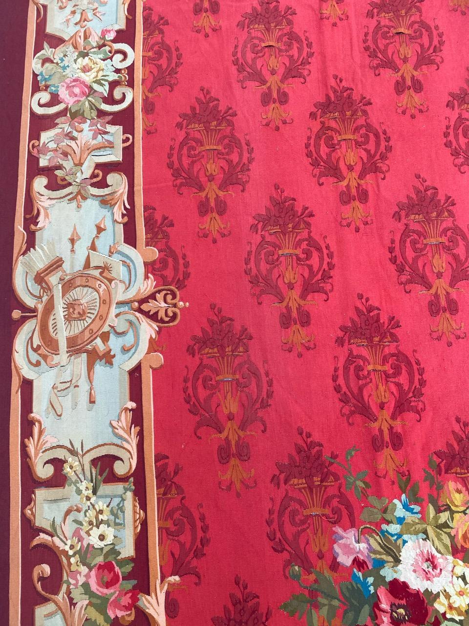 Wunderschöner, luxuriöser, antiker Napoleon, der dritte Aubusson-Wandteppich, Läufer (Französisch) im Angebot
