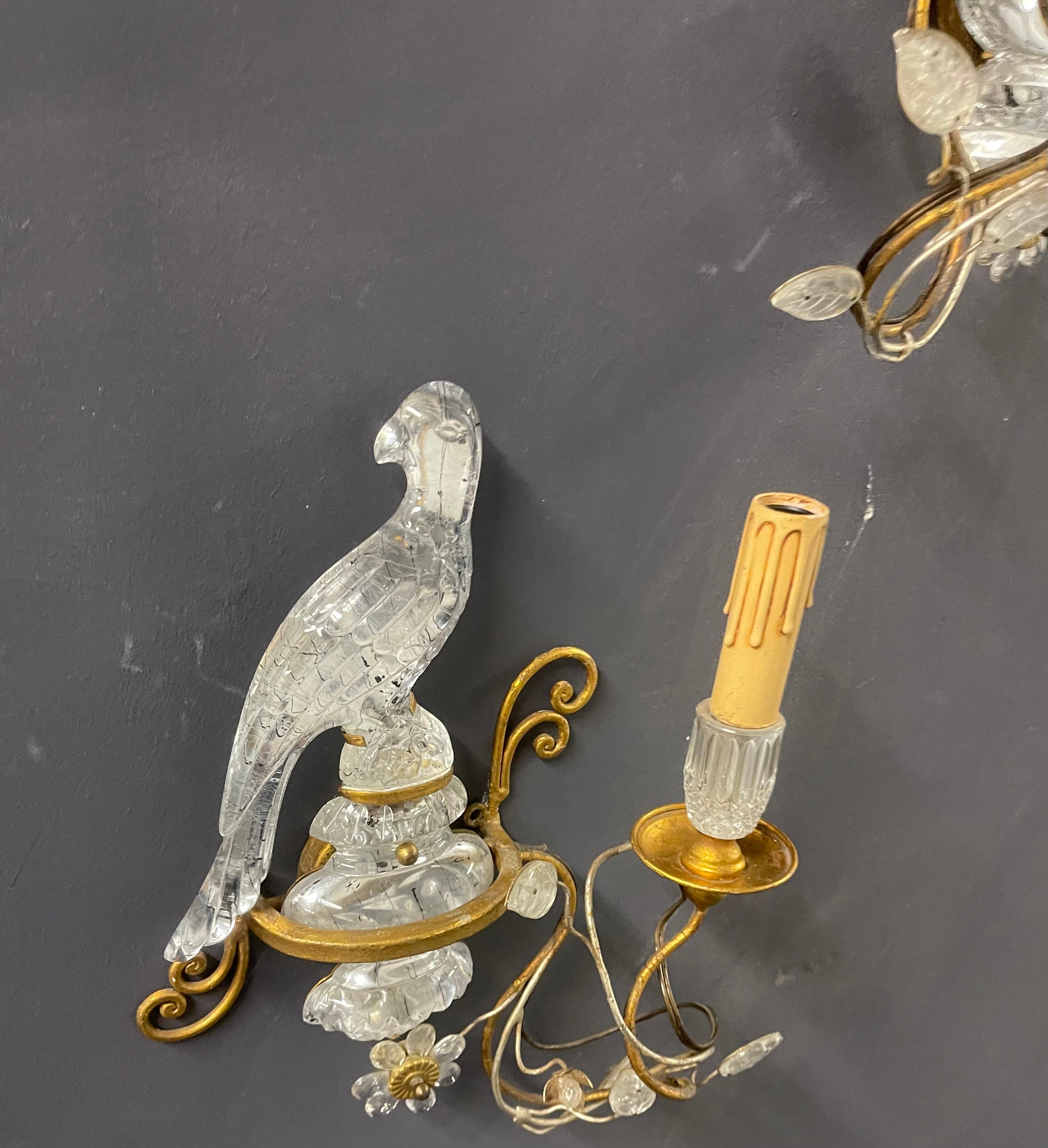 Late 20th Century Wonderful Maison Bagues Wall Sconces For Sale
