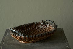 Wonderful Majolica Centerpiece Basket or Bowl Europe Early 20th Century