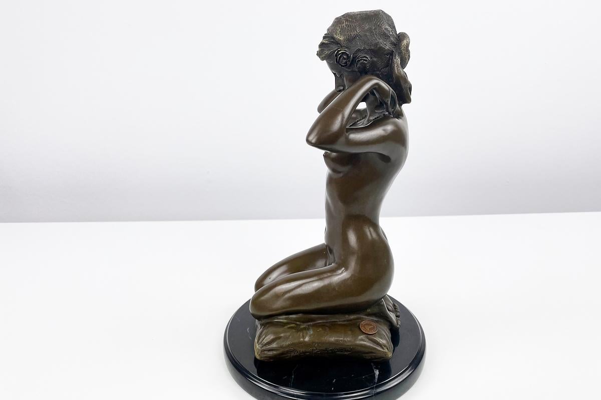 Mid-20th Century Wonderful, Massive Bronze Sculpture by Paul Ponsard For Sale