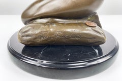 Merveilleuse et massive sculpture en bronze de Paul Ponsard