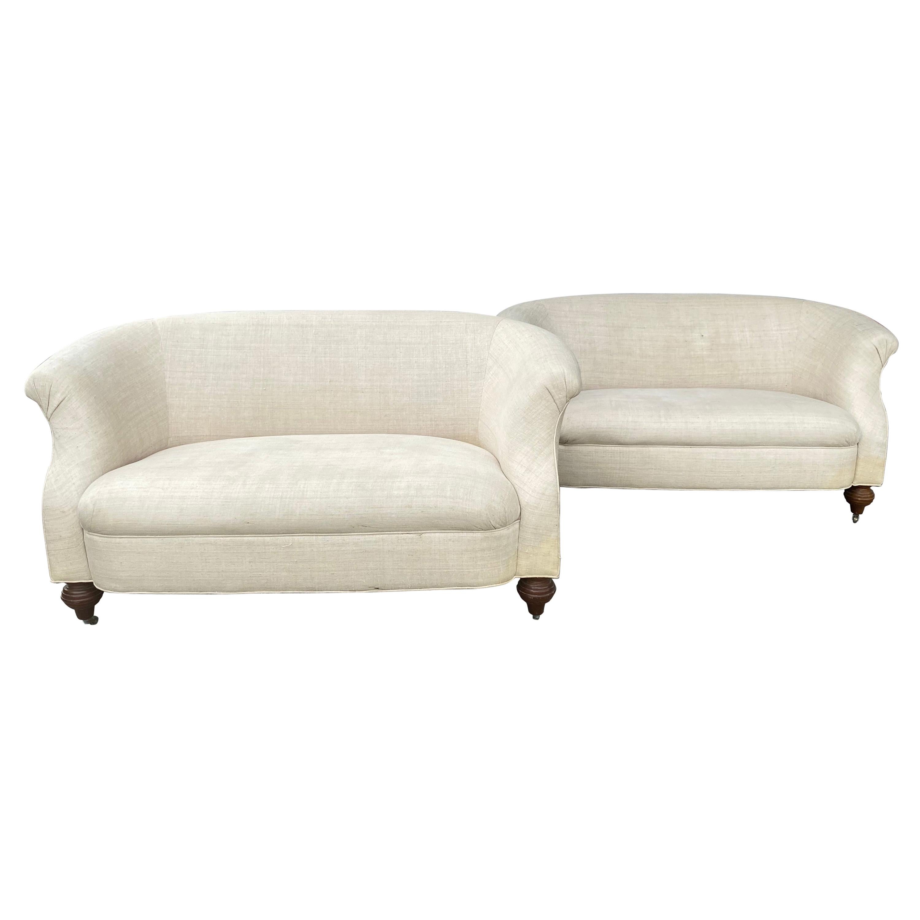 Wonderful Matched Pair of Victorian Style Sette's, Loveseats, circa 1930s