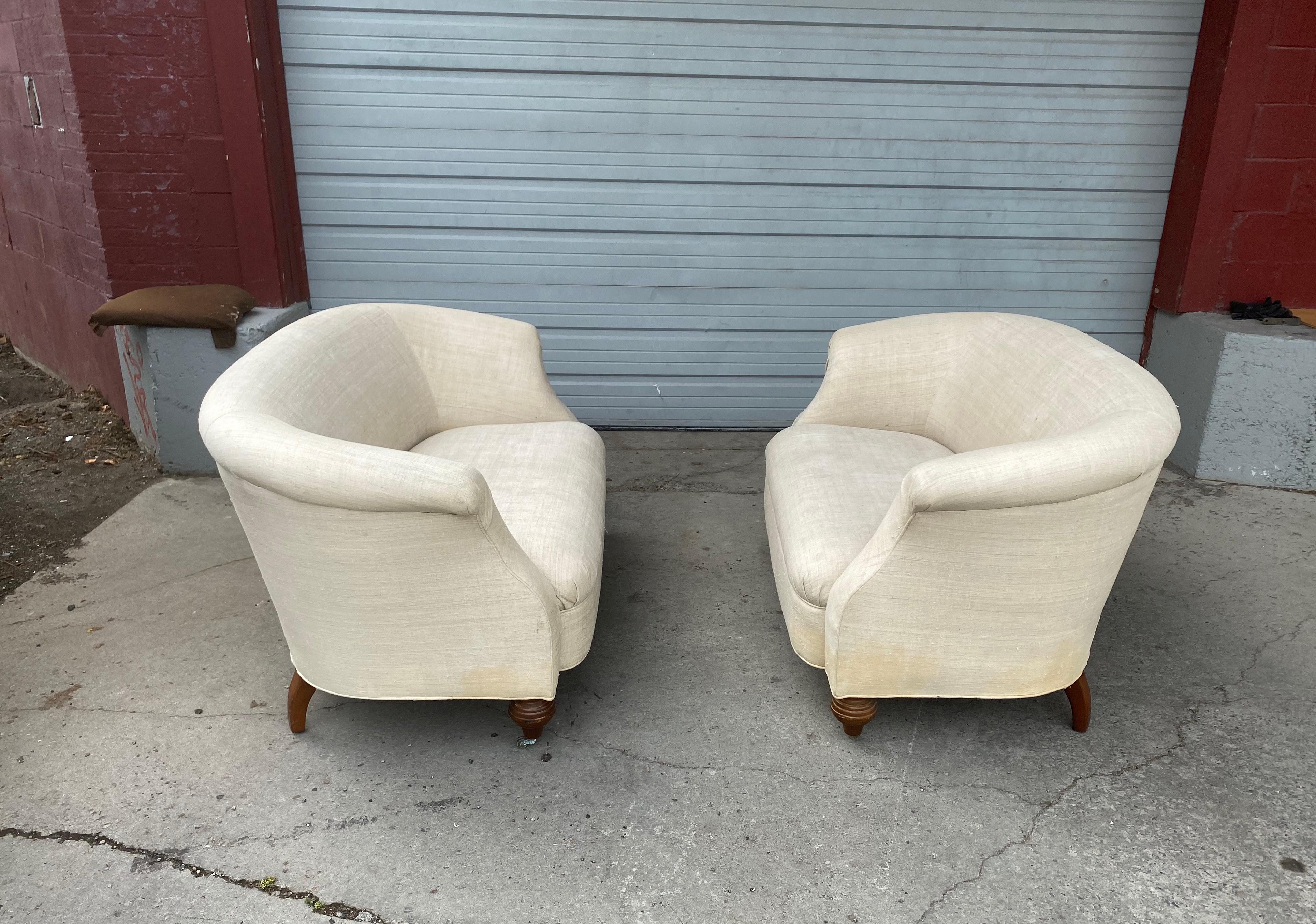 American Wonderful Matched Pair of Victorian Style Sette's, Loveseats, circa 1930s
