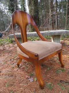 Wonderful Michael Taylor for Baker Spoon Back Neoclassical Chair, Midcentury
