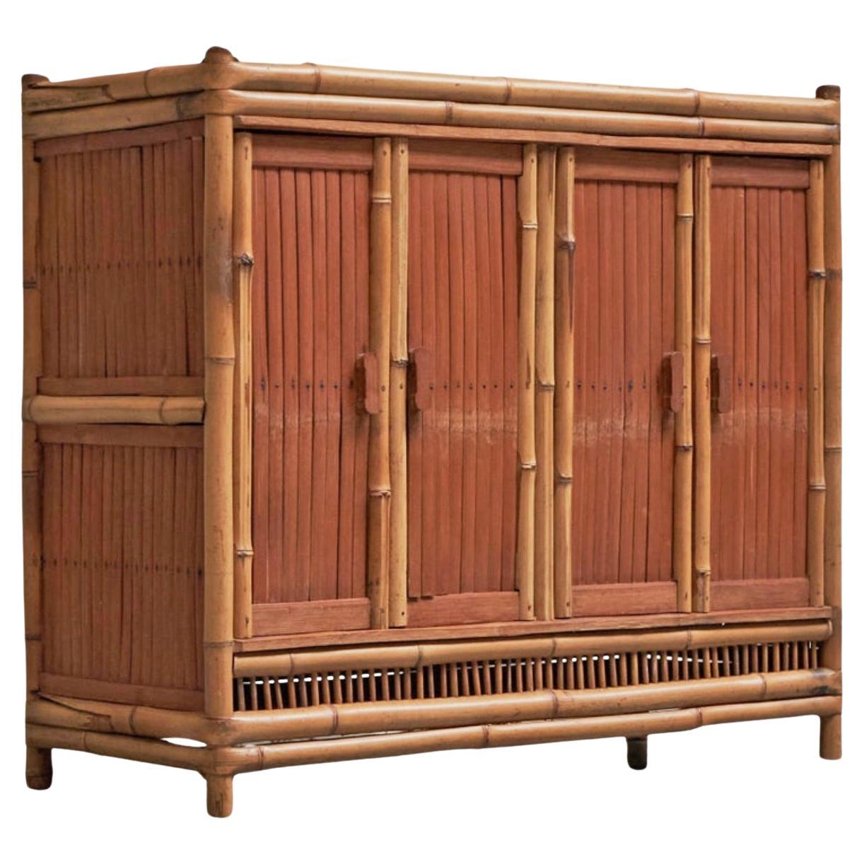 Wonderful Mid Century Cabinet in Bamboo 1960s
