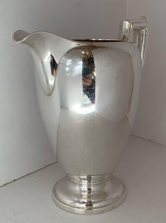 Wonderful Mid-Century Modern Art Deco Cartier Sterling Silver Water Pitcher
