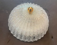 Meraviglioso apparecchio di illuminazione a filo in vetro crepato di Barovier Art Seguso del Mid Century Modern 11