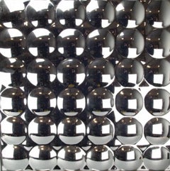 Zeitgenössischer konvexer Chromblasen-Spiegel von Turner, Mid-Century Modern