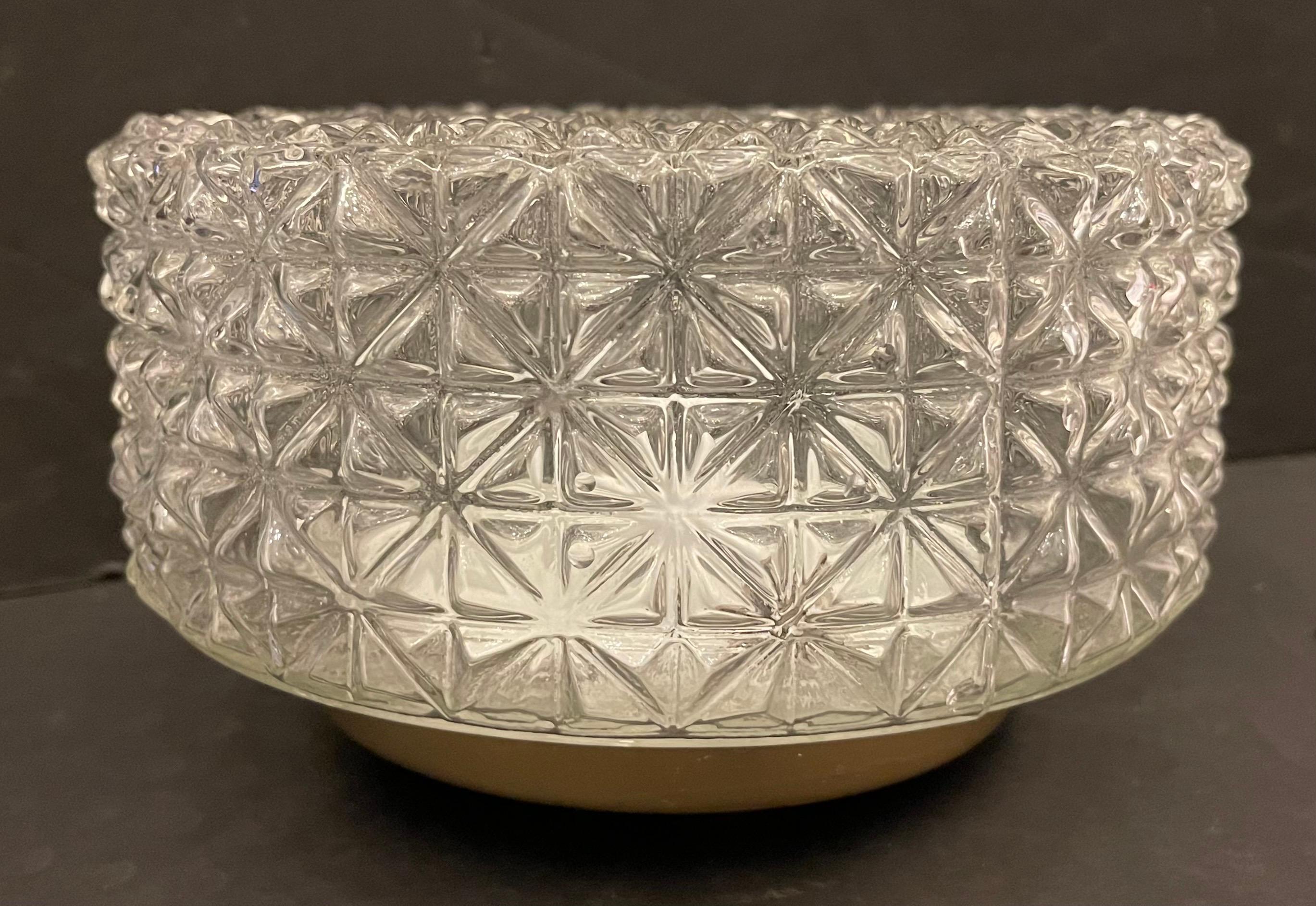 Danois Merveilleuse applique de plafond en verre d'art danois moderne du milieu du siècle dernier en vente