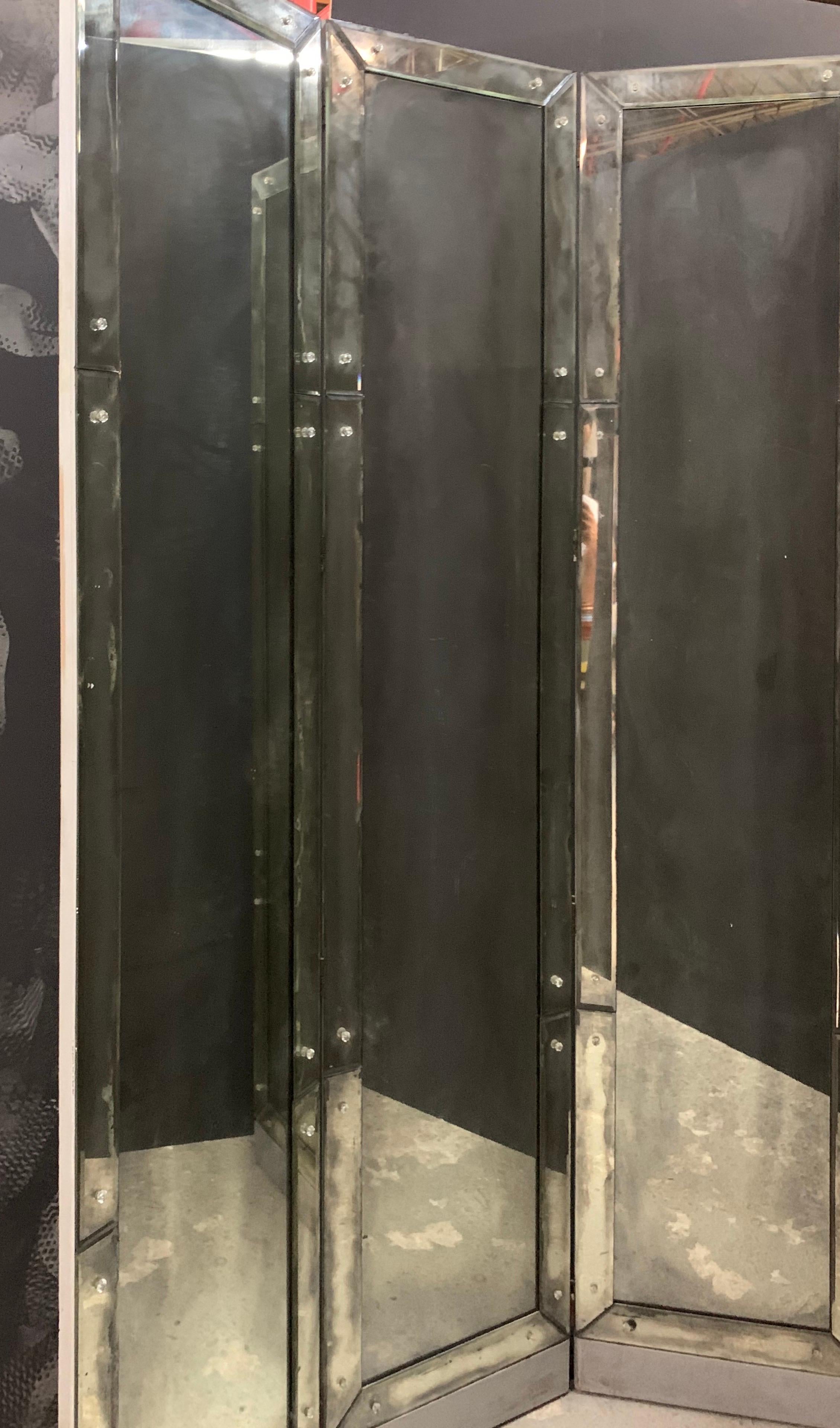 3 panel standing mirror