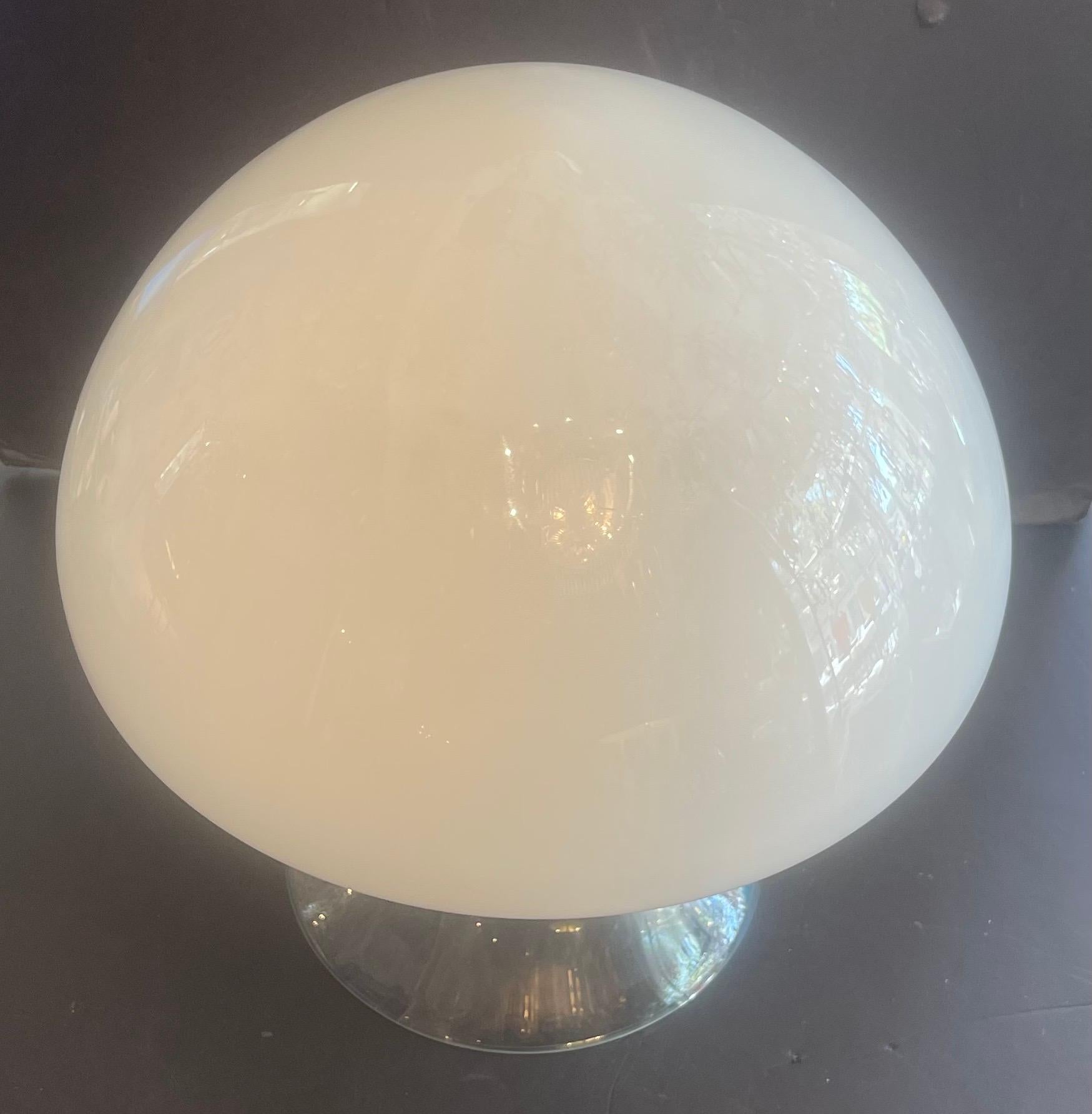 italien Merveilleuse lampe de table en verre Gino Vistosi Murano, moderne du milieu du siècle, Italie en vente