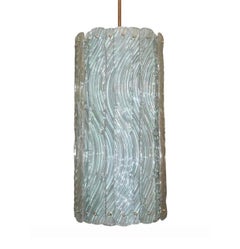 Meraviglioso apparecchio a lanterna in vetro artistico italiano di Murano della metà del secolo scorso