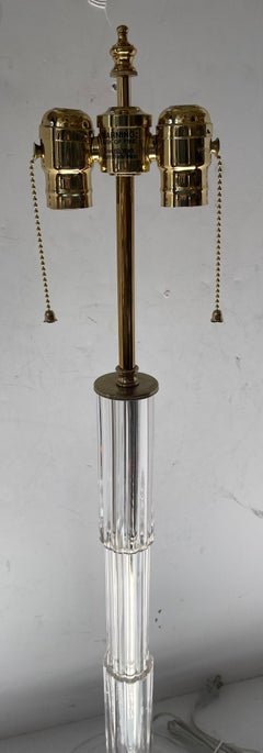 Wunderschöne Mid-Century Modern Italienische Murano Glas Messing Deko Lampe Lorin Marsh