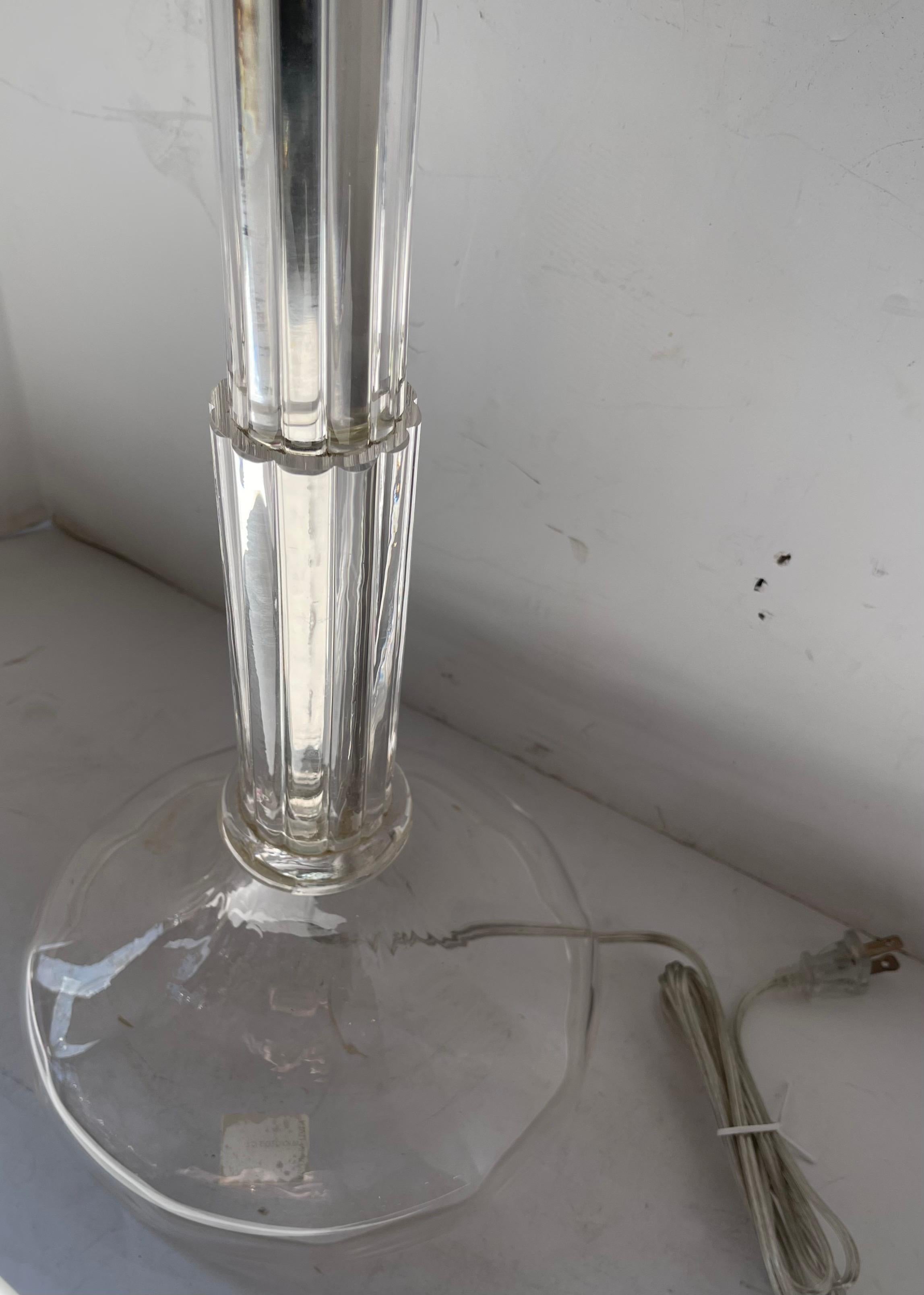 Art déco Merveilleuse lampe déco italienne en verre de Murano, mi-siècle moderne, Lorin Marsh en vente