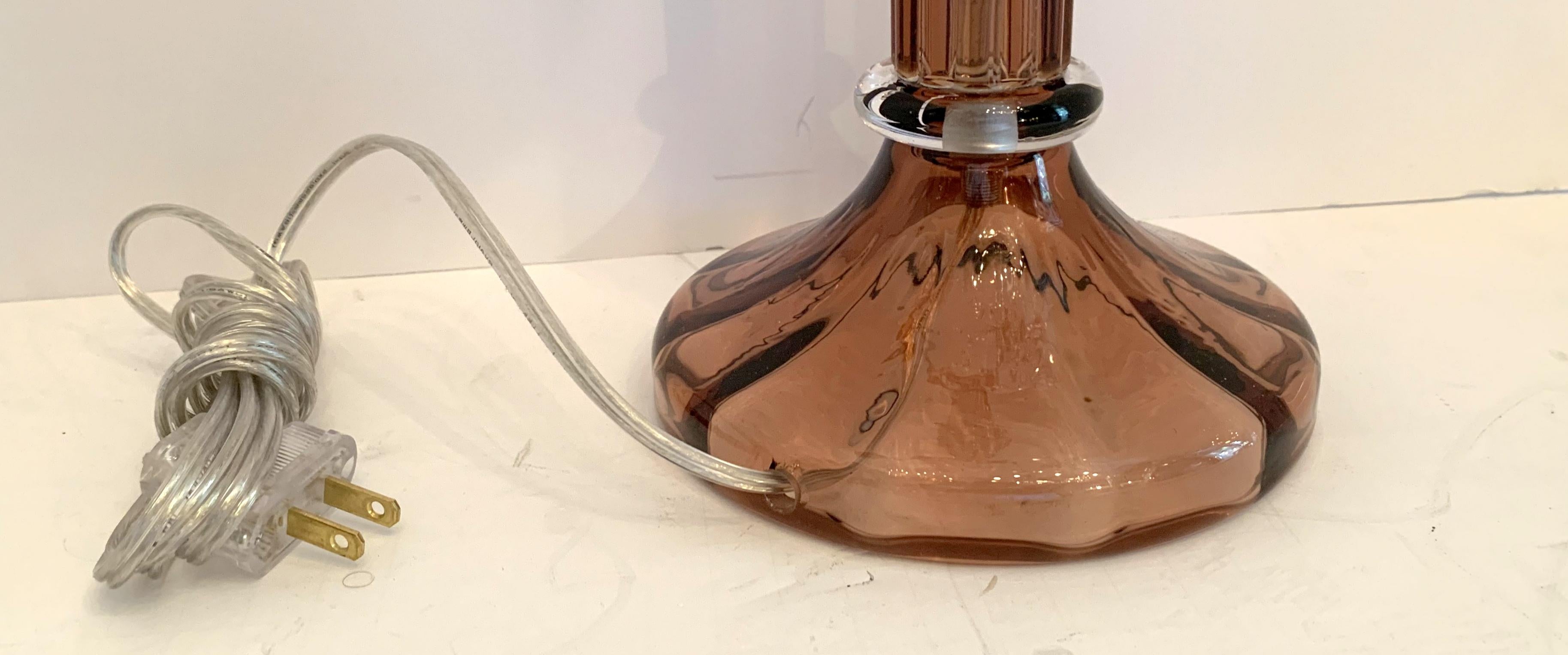Meravigliosa lampada in vetro di Murano di metà secolo, in stile Nickel Deco, di Lorin Marsh In condizioni buone in vendita a Roslyn, NY