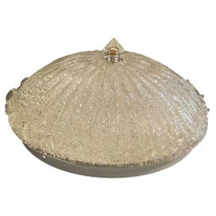 Wonderful Mid-Century Modern Large Murano Art Glass Flush Mount Fixture