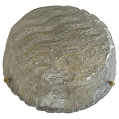 Wonderful Mid-Century Modern Murano Art Glass Flush Mount Ceiling Light Fixture