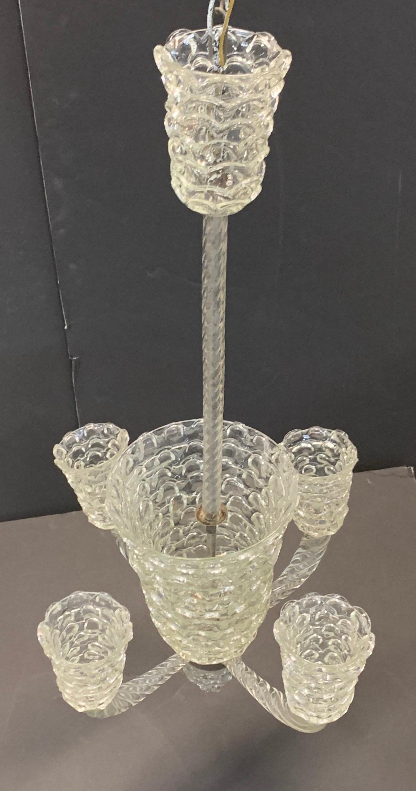 Wonderful Mid-Century Modern Venetian Lorin Marsh Murano Glass Chandelier 3