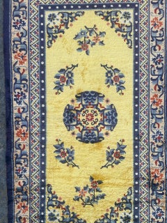 Bobyrug’s Wonderful Mid-Century Silk Chinese Art Deco Rug