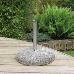 Wonderful Midcentury Concrete Garden Umbrella Patio Stand 1970