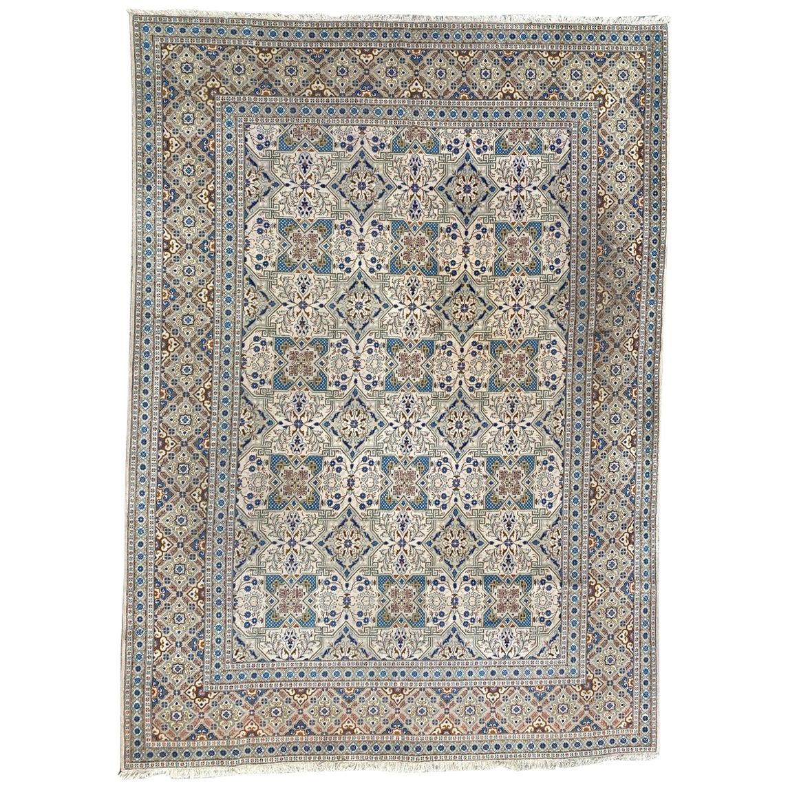Large Vintage Kashan Rug For Sale at 1stDibs
