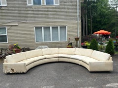 Wonderful Milo Baughman Circular Sofa Sectional Plinth