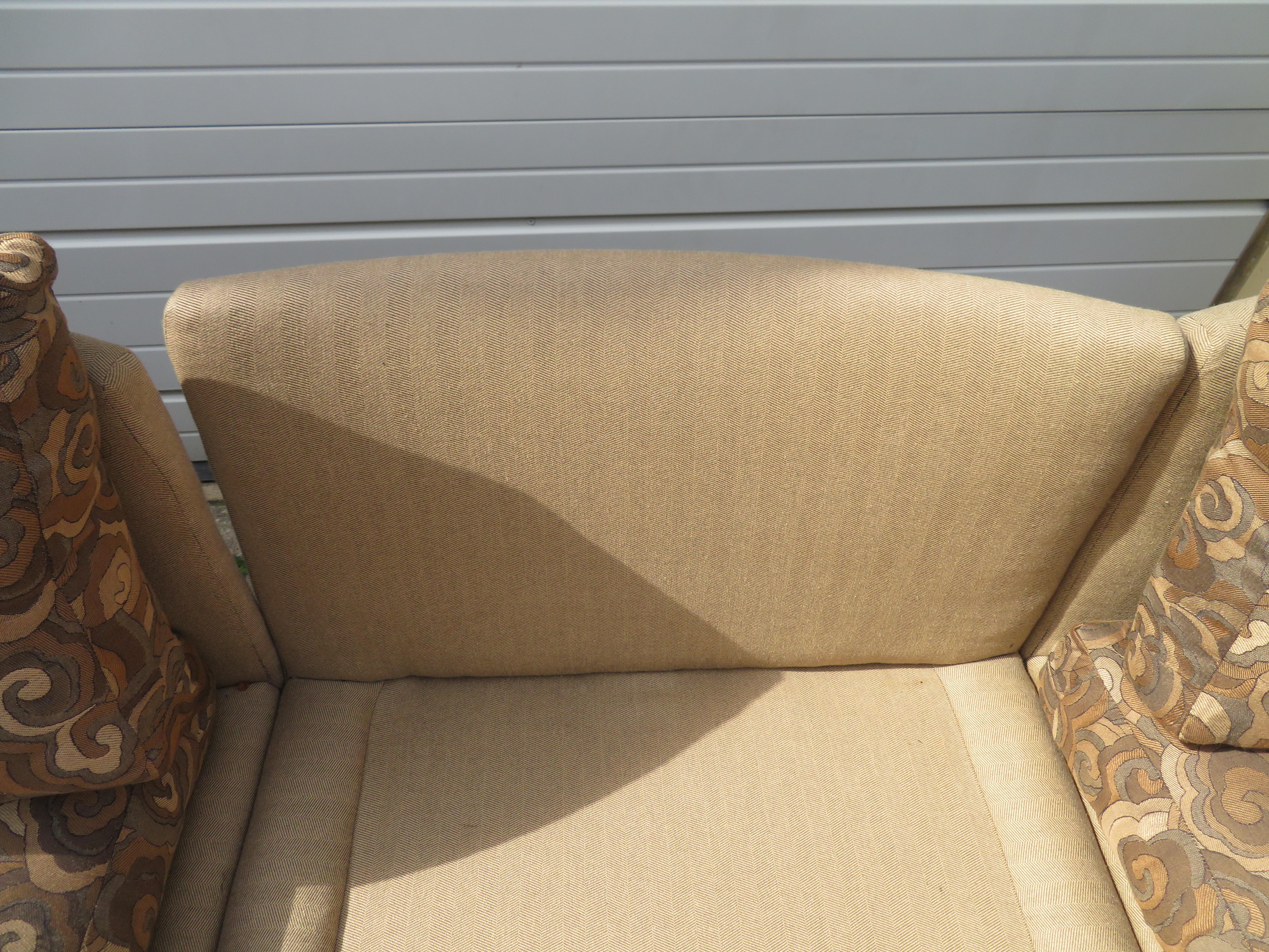 Wonderful Milo Baughman 9-Piece Curved Back Sectional Sofa Mid-Century Modern 4