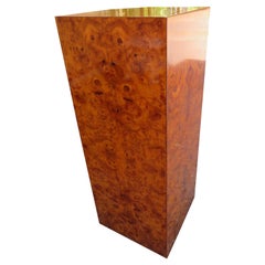 Wonderful Milo Baughman Burled Walnut Pedestal Mid-Century Modern