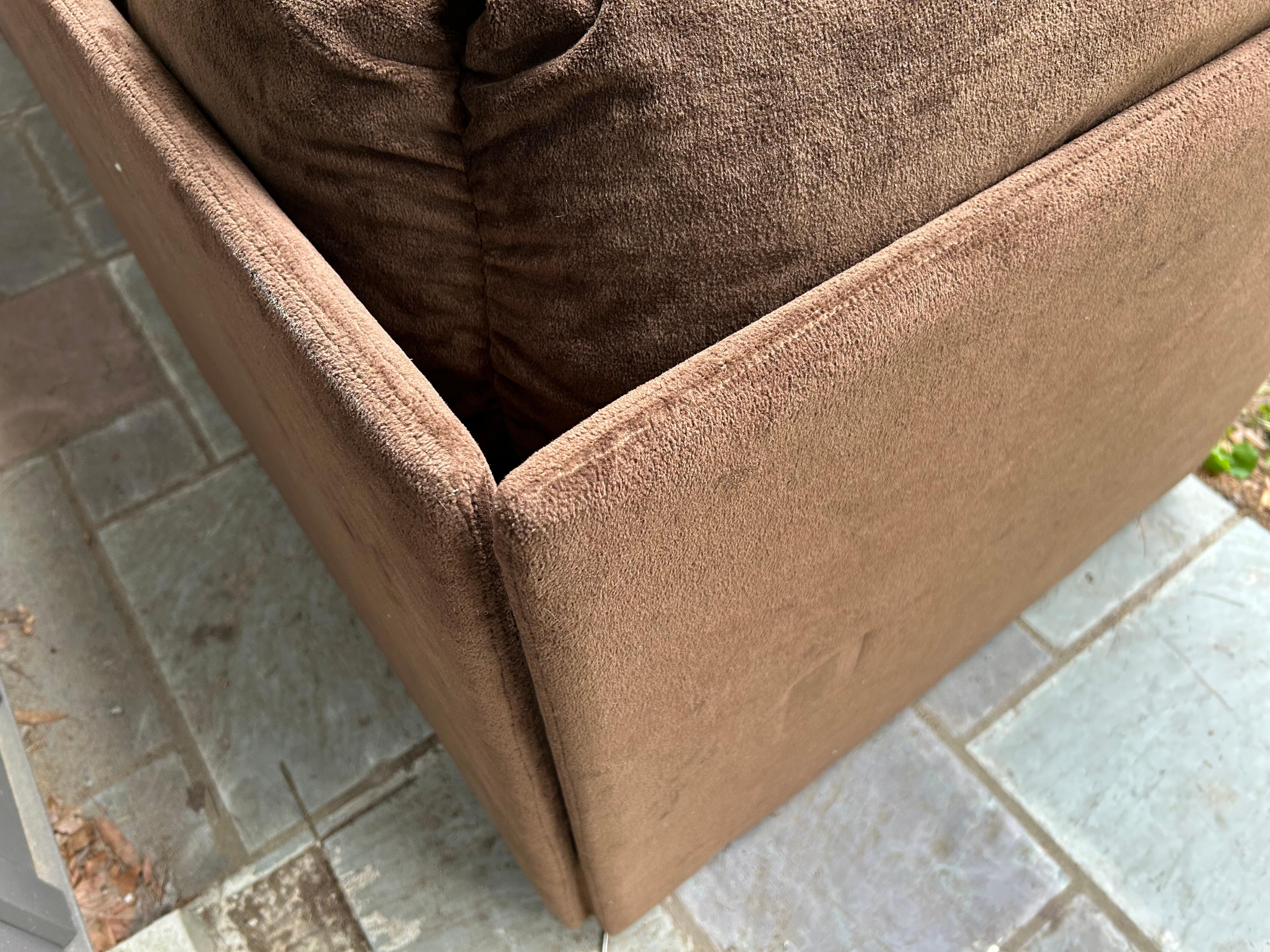 Wunderbare Milo Baughman Stil 6 Stück Cube Sofa Sektional Mitte des Jahrhunderts Modern im Angebot 5