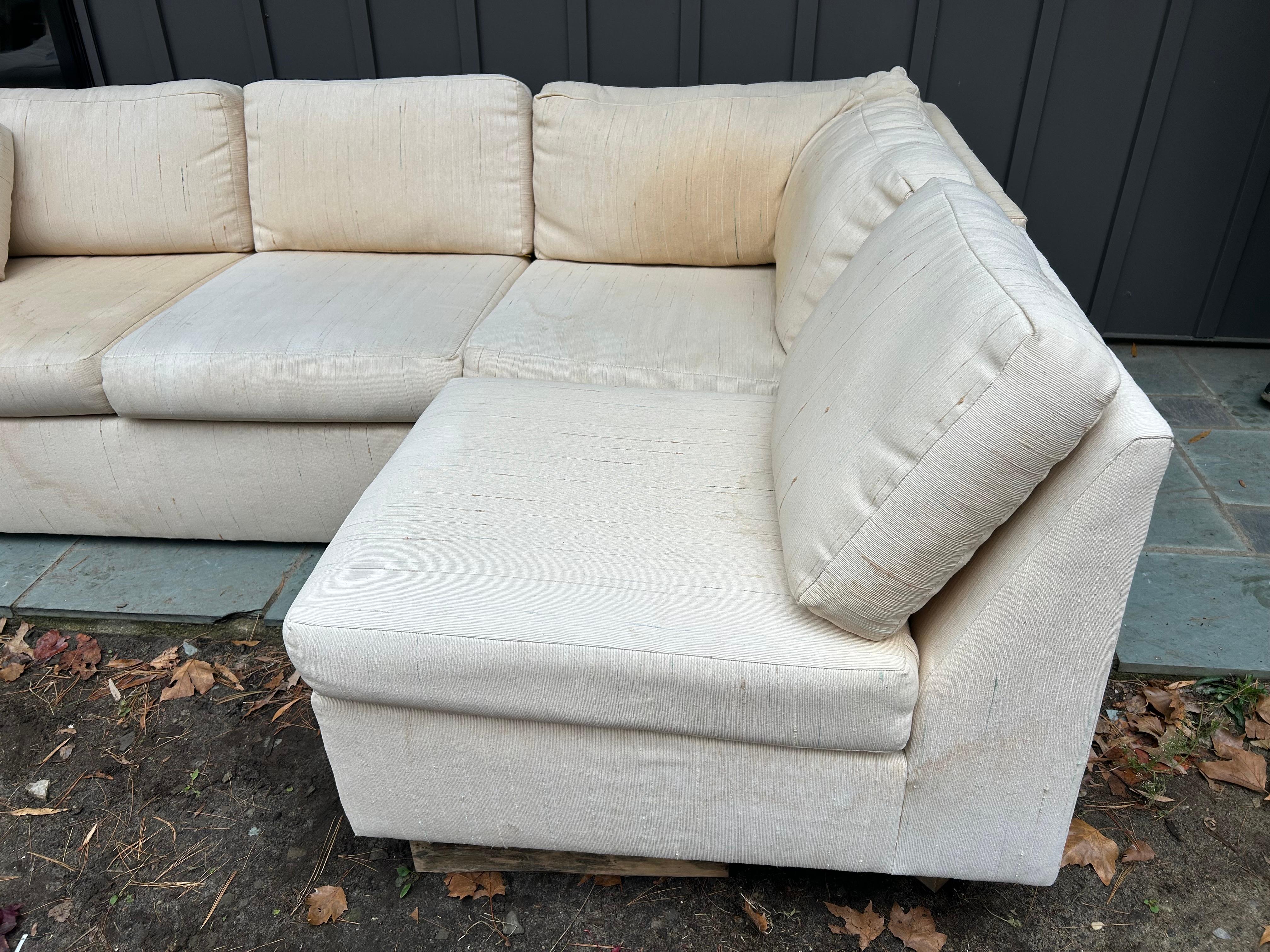 Wonderful Milo Baughman Thayer Coggin 6 Piece Cube Sectional Sofa Mid-Century en vente 1