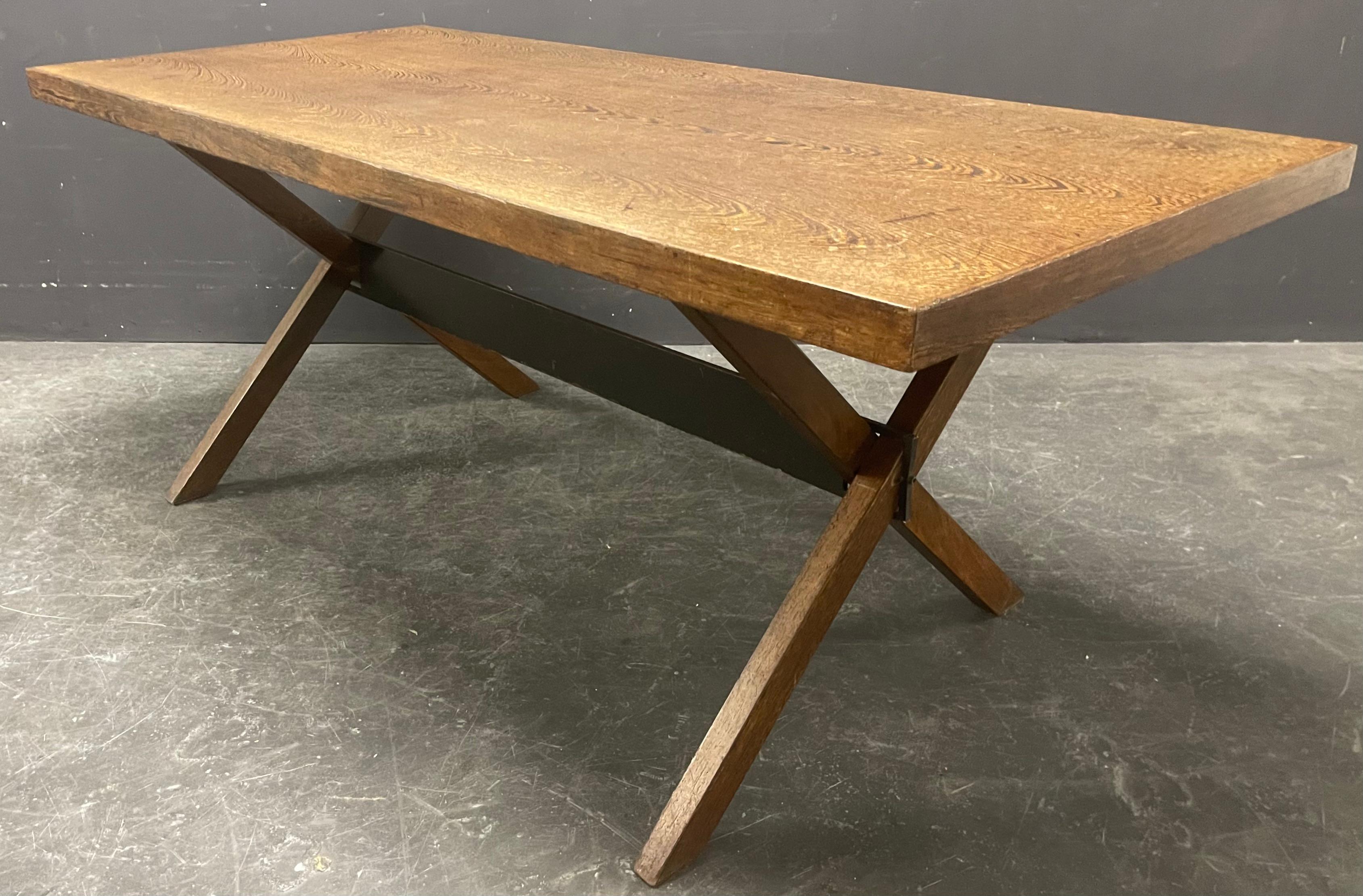 Magnifique table ou bureau minimaliste en bois de wengé en vente 3