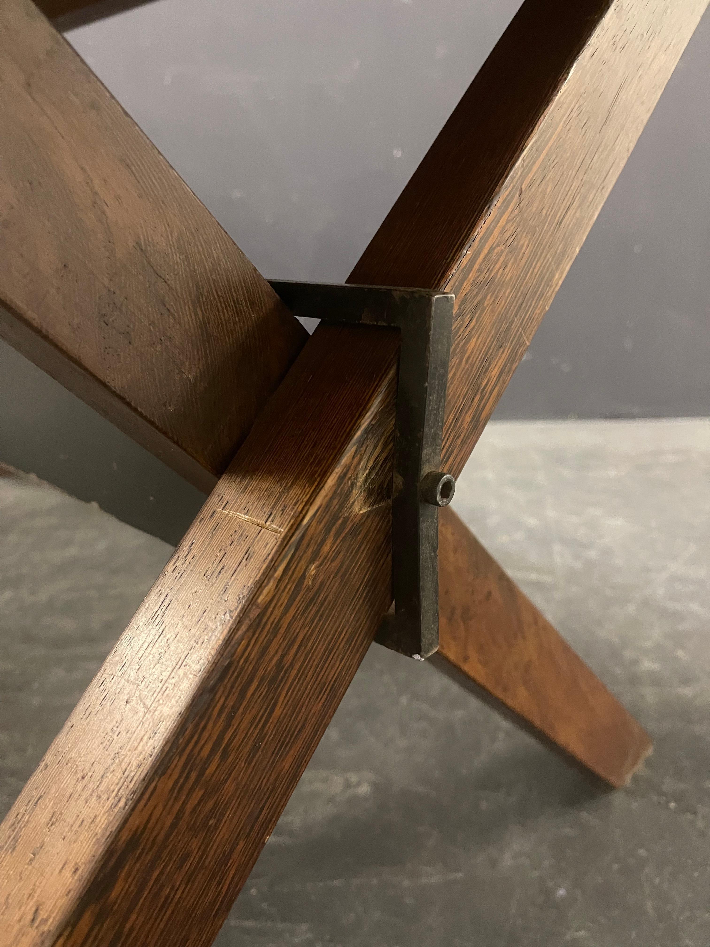 Magnifique table ou bureau minimaliste en bois de wengé en vente 4