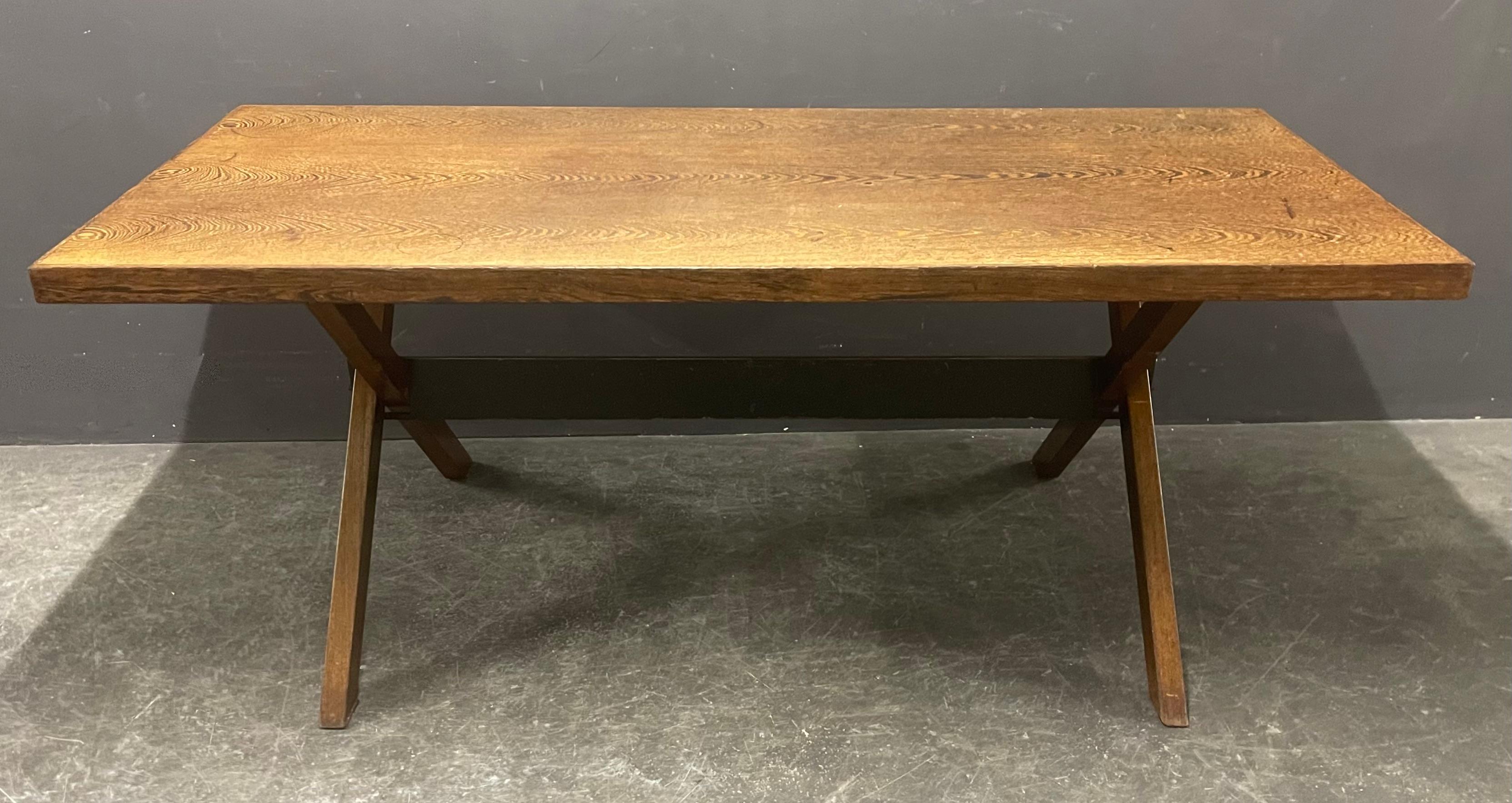 Magnifique table ou bureau minimaliste en bois de wengé en vente 6