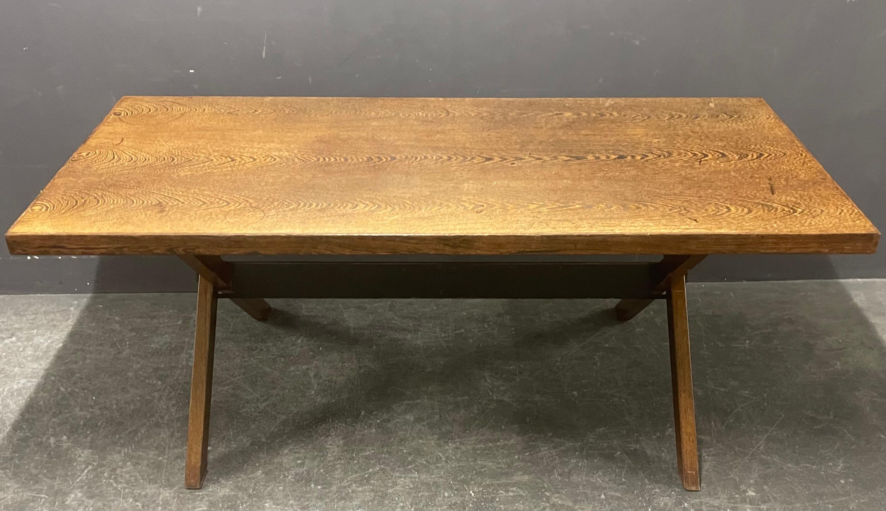 Magnifique table ou bureau minimaliste en bois de wengé en vente 7