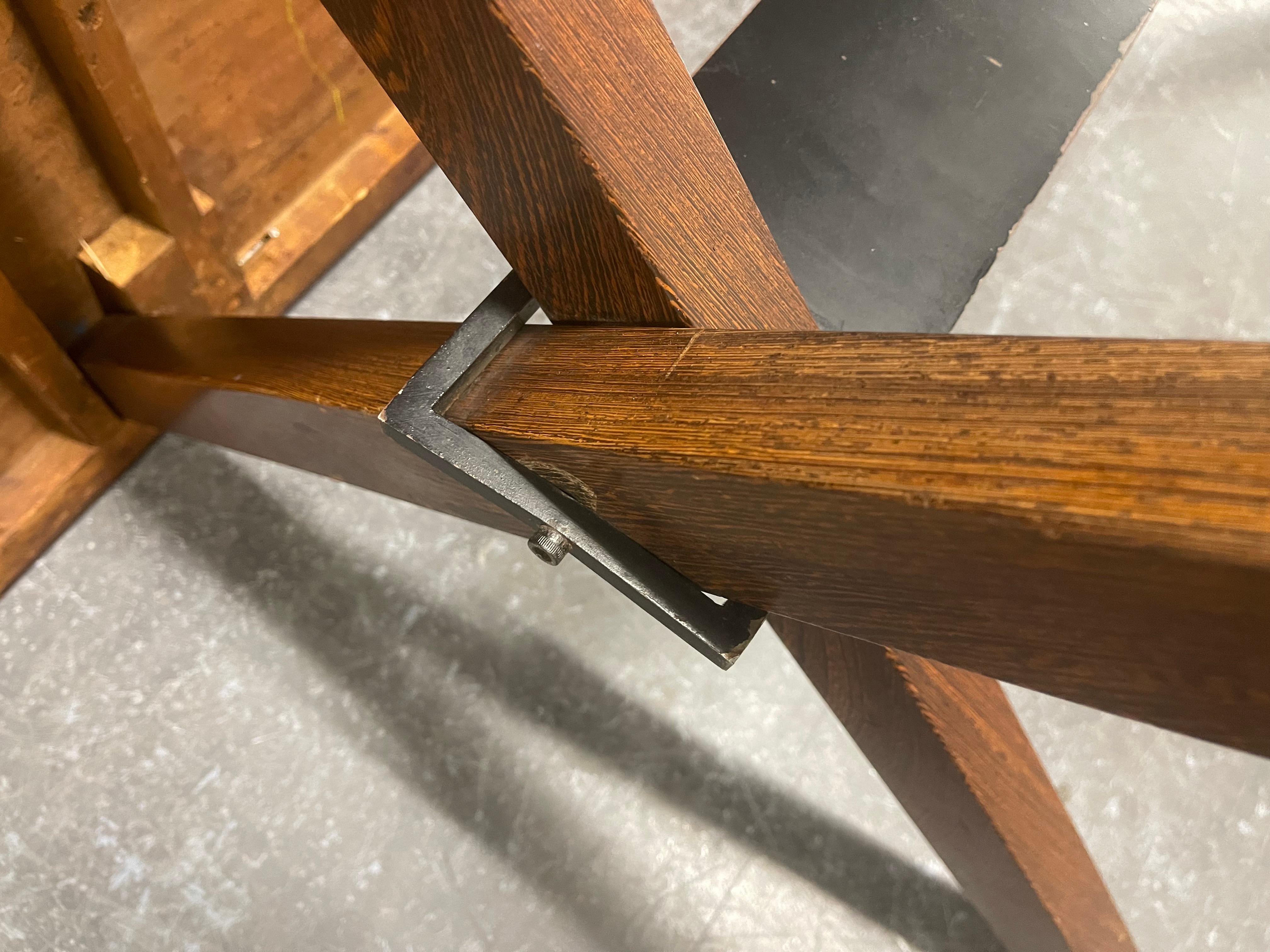 Magnifique table ou bureau minimaliste en bois de wengé en vente 10