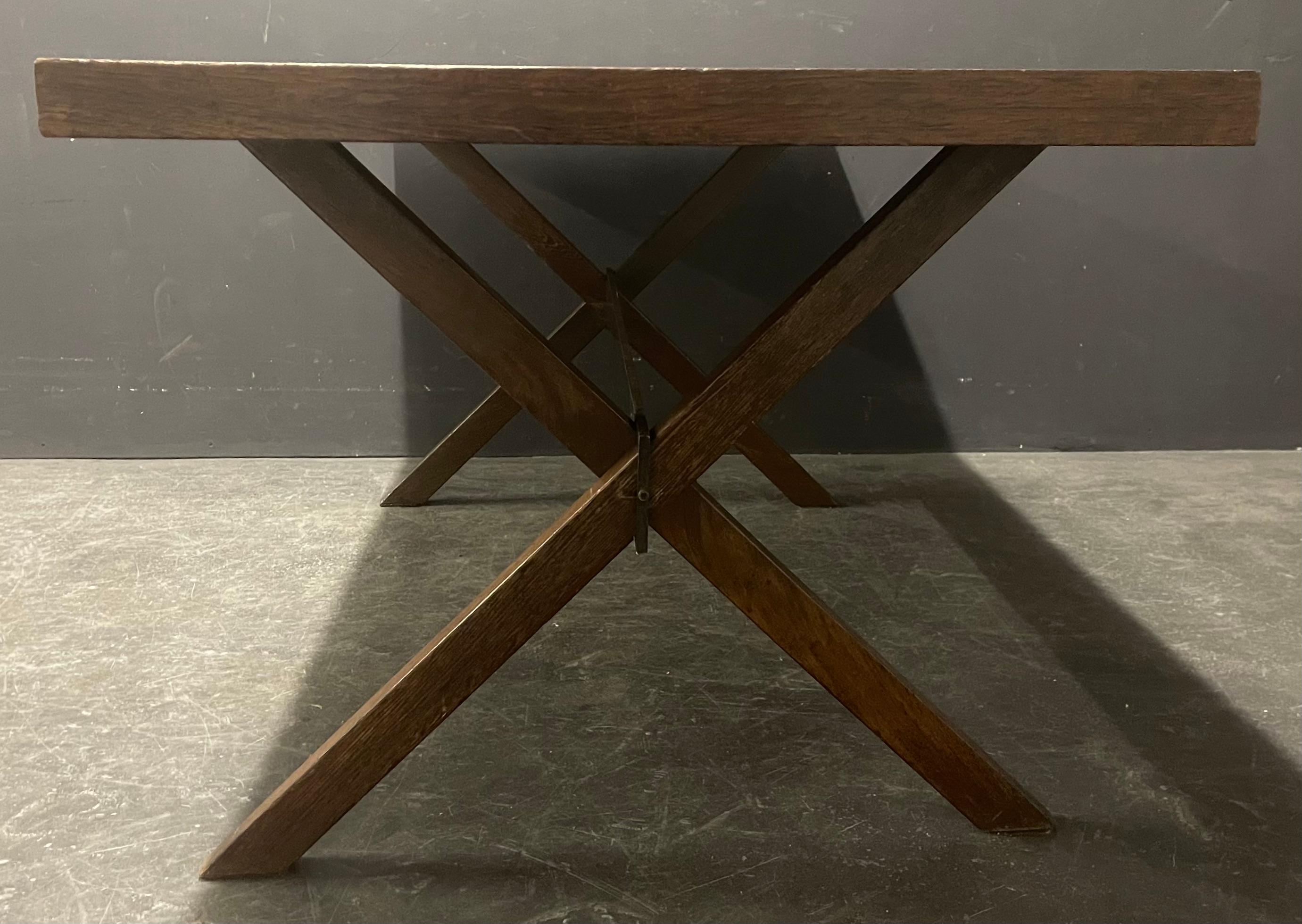 Néerlandais Magnifique table ou bureau minimaliste en bois de wengé en vente
